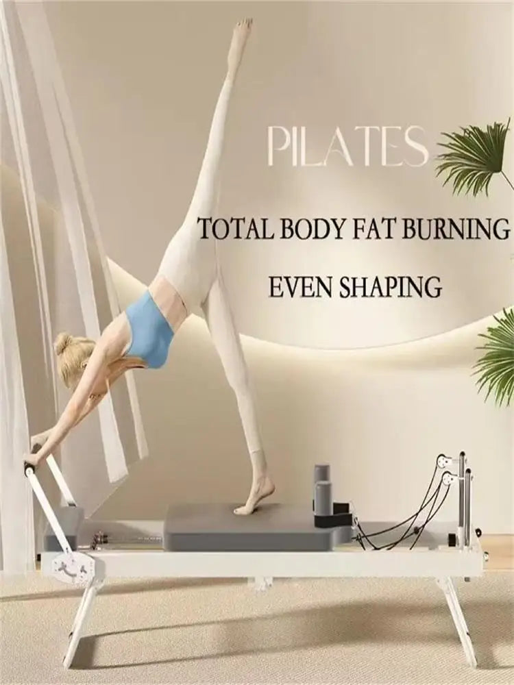 Pilates Core Bed – Stainless Steel Folding Exercise Bed for Home Yoga, Stretching, and Core Training