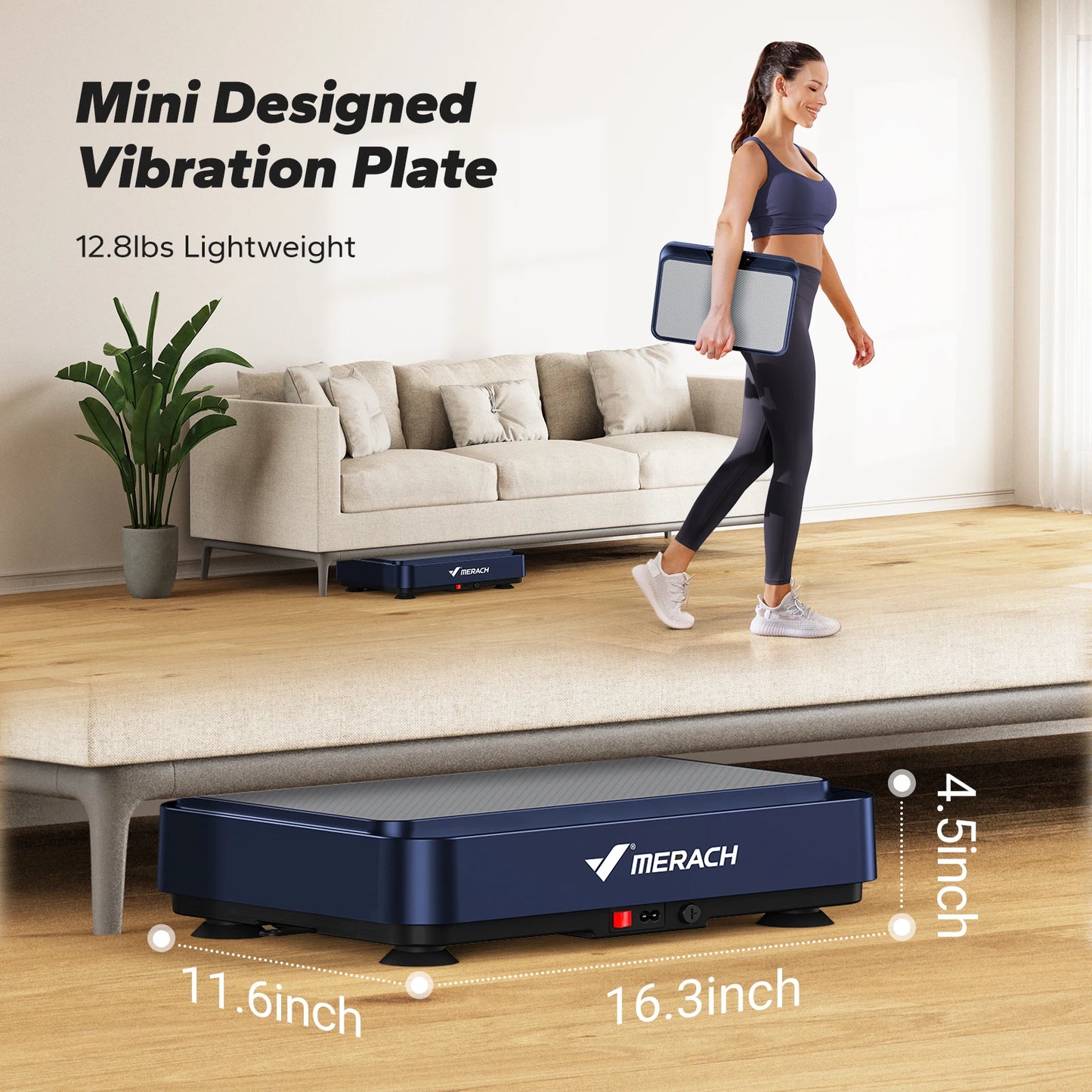 Vibration Plate Exercise Machine – Lymphatic Drainage, Pain Relief & Fat Burning Platform with Remote Control