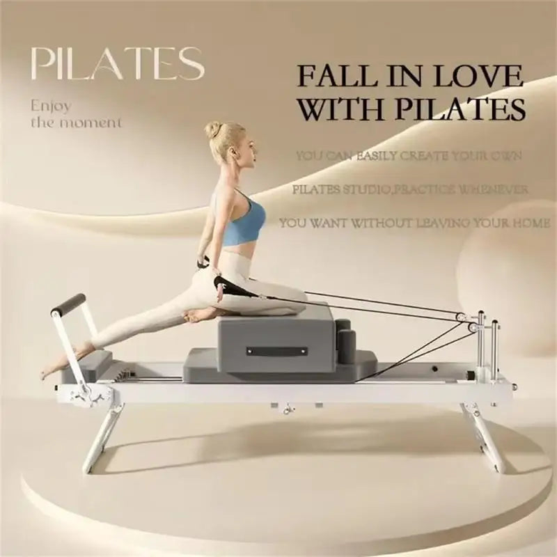 Pilates Core Bed – Stainless Steel Folding Exercise Bed for Home Yoga, Stretching, and Core Training