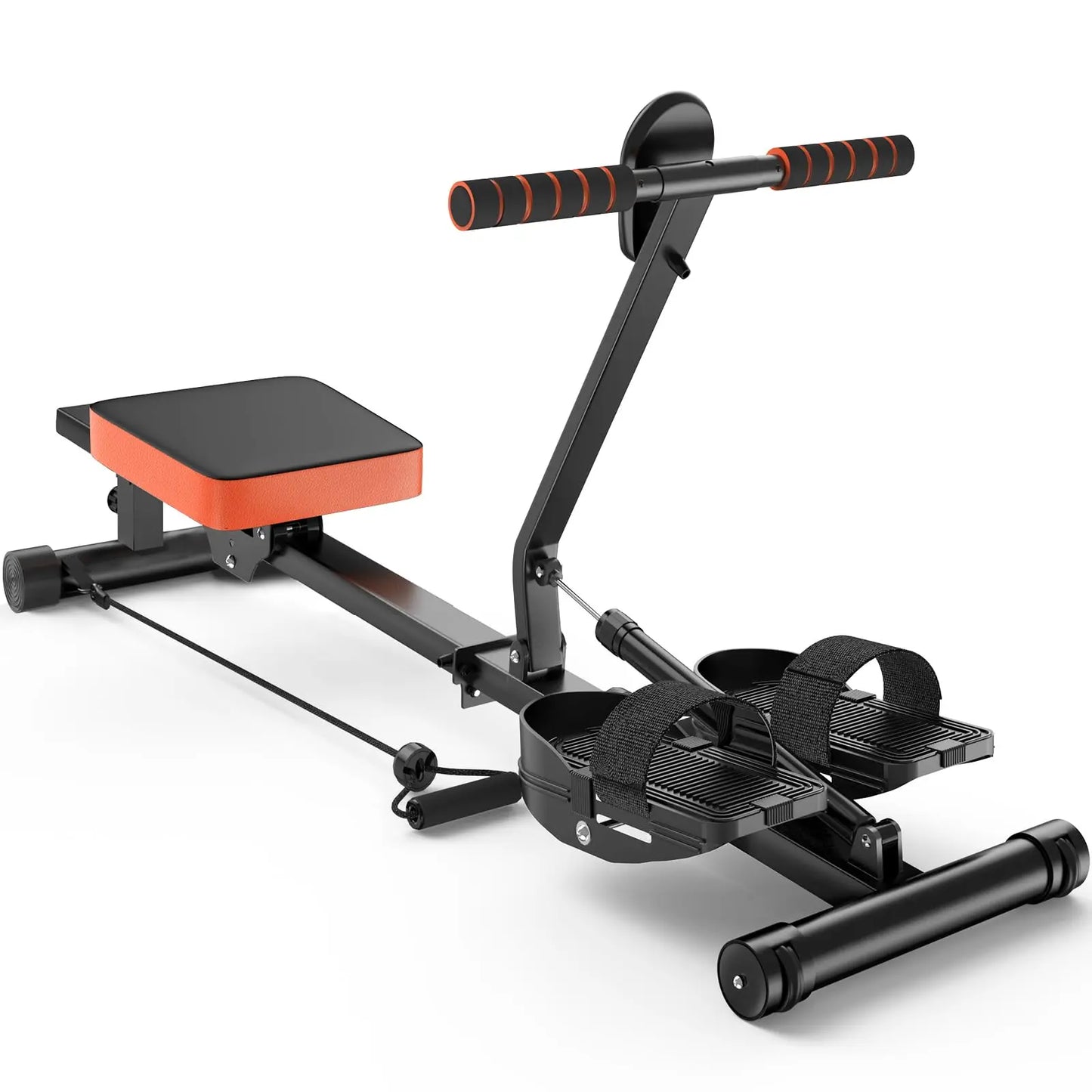 Foldable Rowing Machine for Home – 12-Level Hydraulic Resistance, Compact Full-Body Cardio Workout Rower