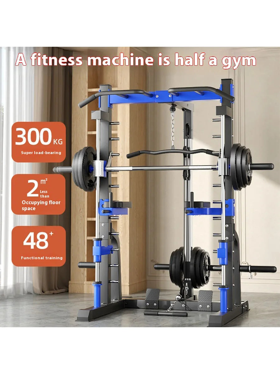 Smith Machine with Squat Rack – Multi-Functional Home Gym Power Station, 660 lbs Capacity