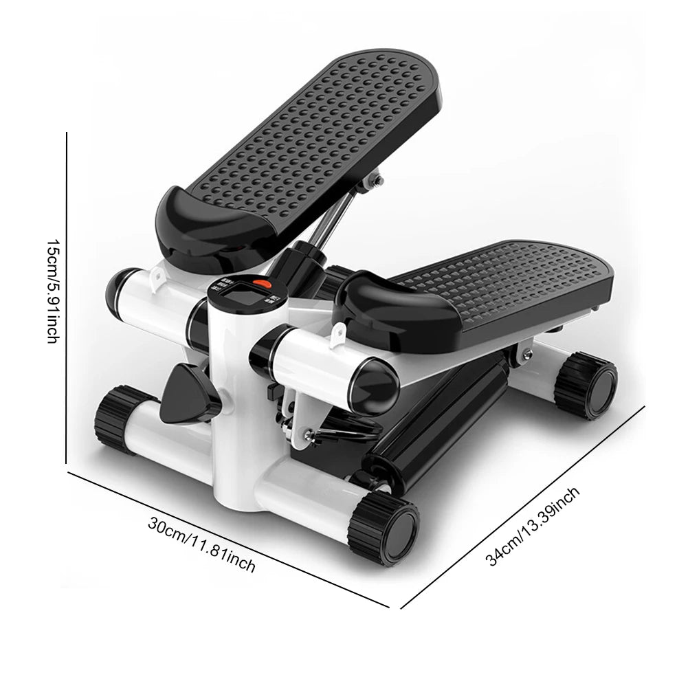 Mini Twist Stepper – Compact Pedal Stepper with Resistance Bands, LED Display, and 120kg Capacity