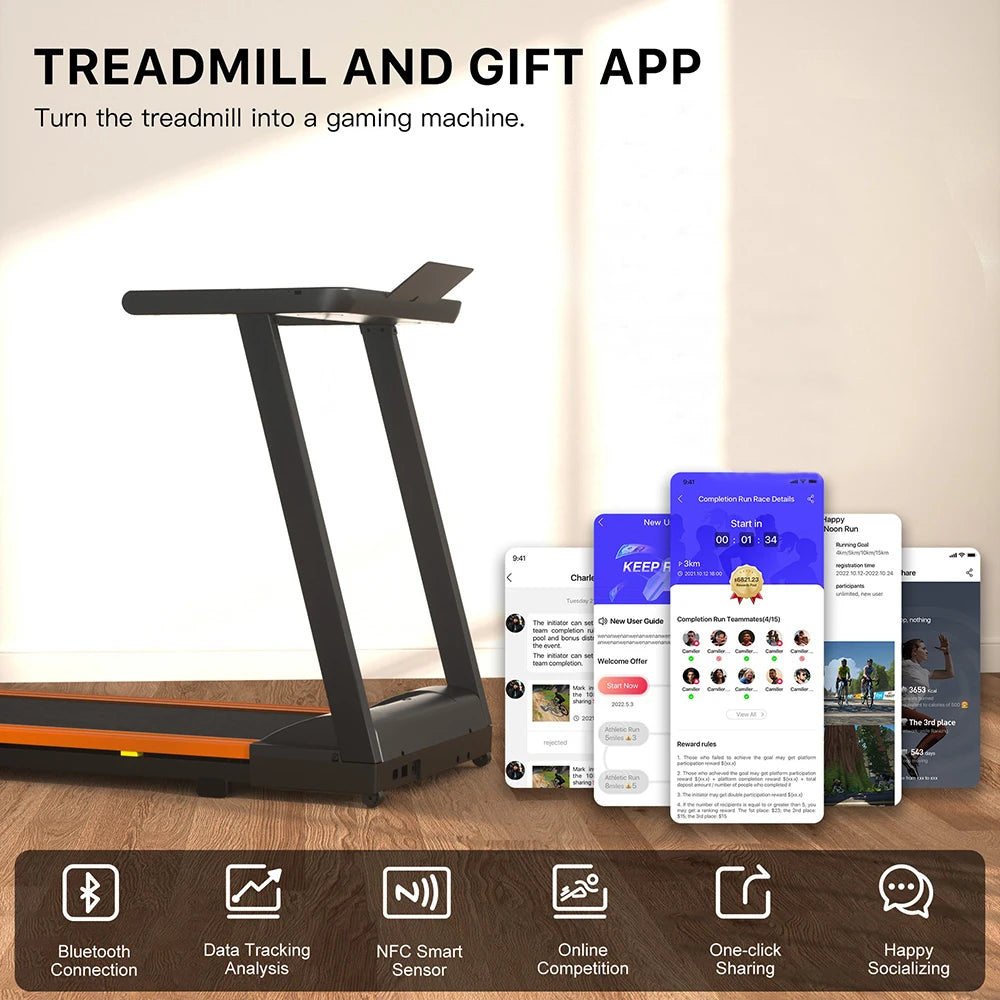 3.0HP Foldable Electric Treadmill with APP Monitoring, Remote Control & 7.5MPH Speed – 300 lbs Capacity