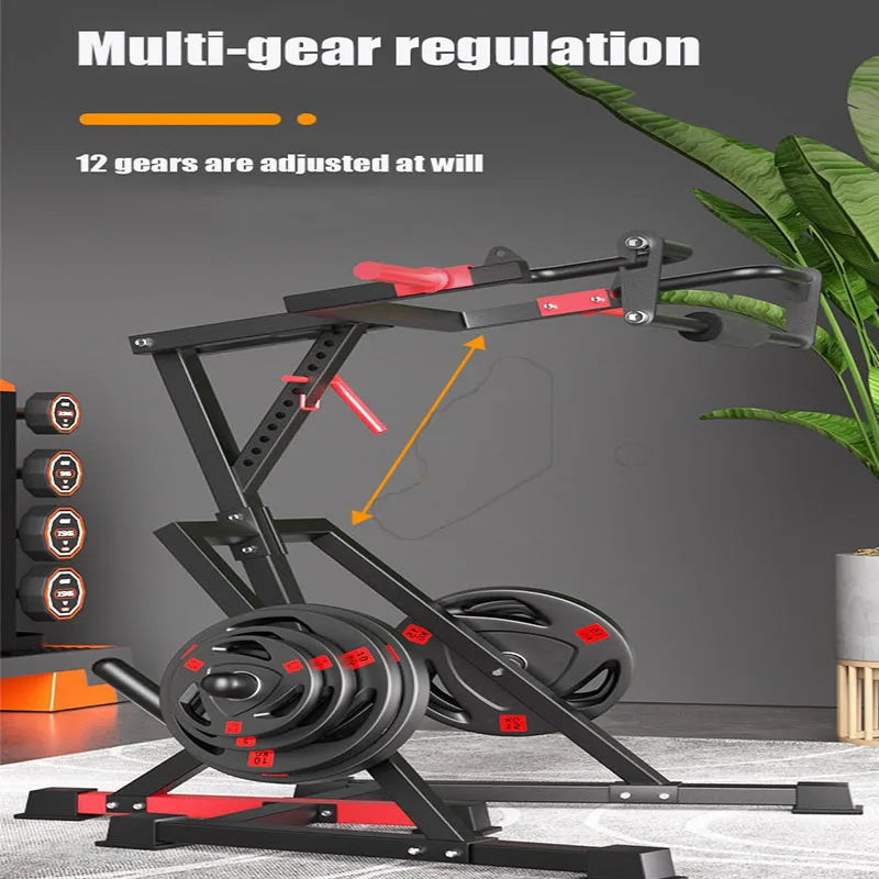 Hack Squat Machine – Heavy-Duty Commercial & Home Squatting Machine with 12-Level Adjustment, 440 lbs Capacity