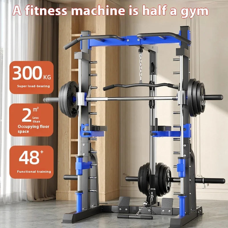 Smith Machine with Squat Rack – Multi-Functional Home Gym Power Station, 660 lbs Capacity