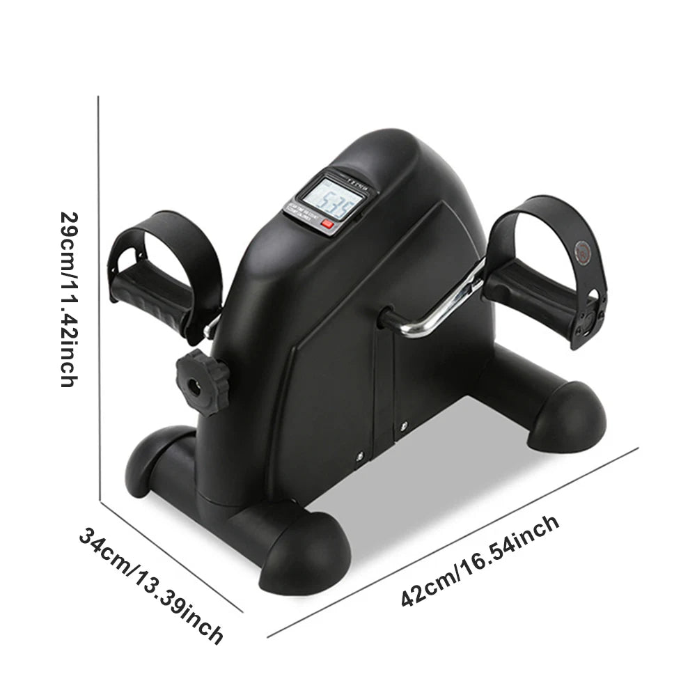Mini Exercise Bike – Under Desk Pedal Exerciser for Arms & Legs, Adjustable Resistance, Foldable Compact Design