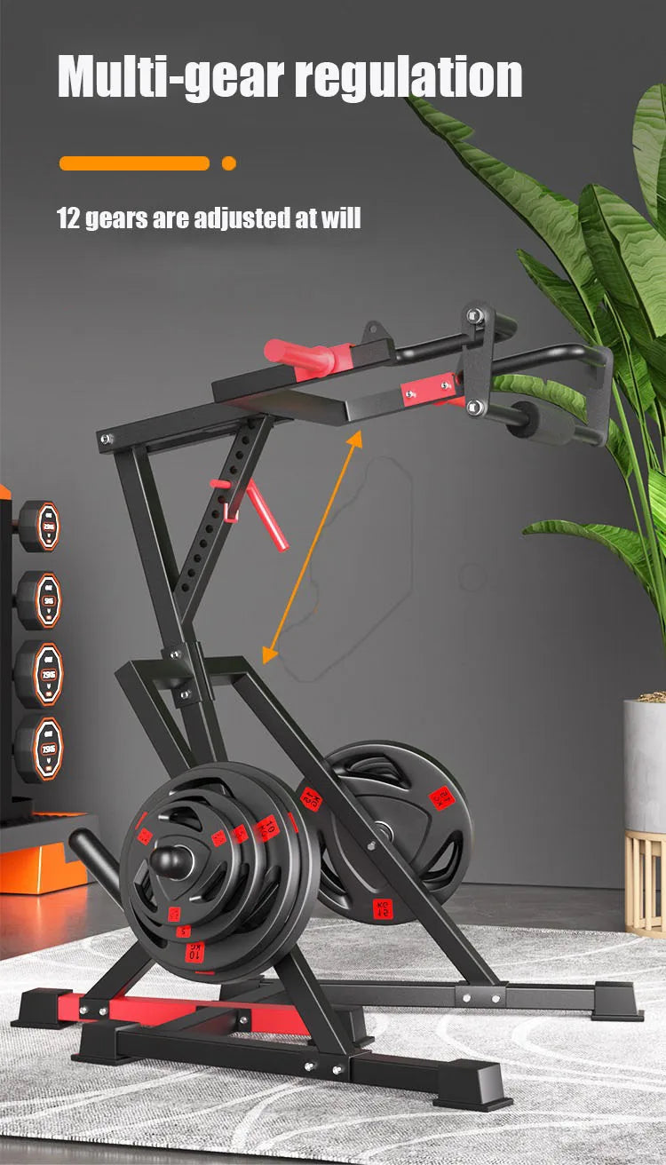 Hack Squat Machine – Heavy-Duty Commercial & Home Squatting Machine with 12-Level Adjustment, 440 lbs Capacity