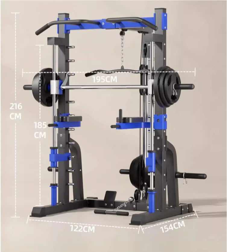 Smith Machine with Squat Rack – Multi-Functional Home Gym Power Station, 660 lbs Capacity