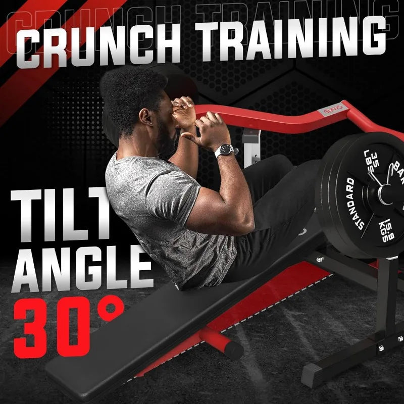Chest Press Machine with Adjustable Bench – 450lb Capacity, Independent Arms, Space-Saving Design