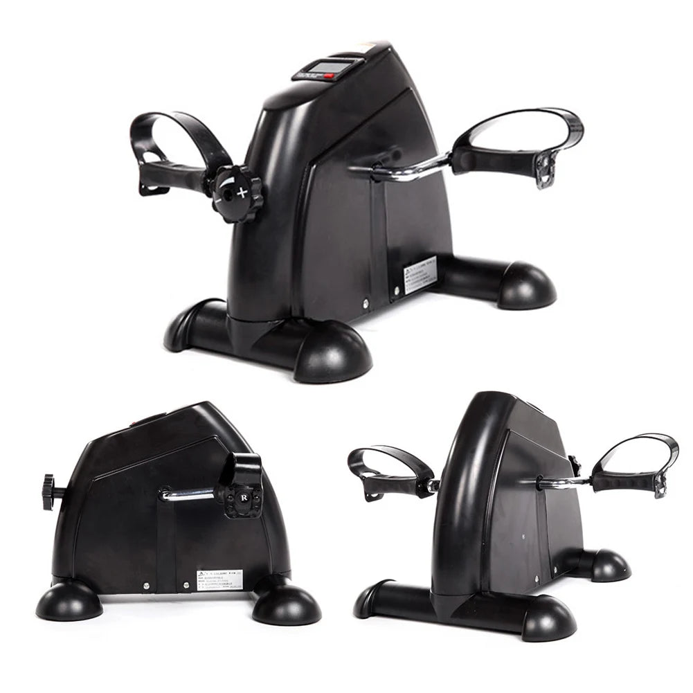 Mini Exercise Bike – Under Desk Pedal Exerciser for Arms & Legs, Adjustable Resistance, Foldable Compact Design