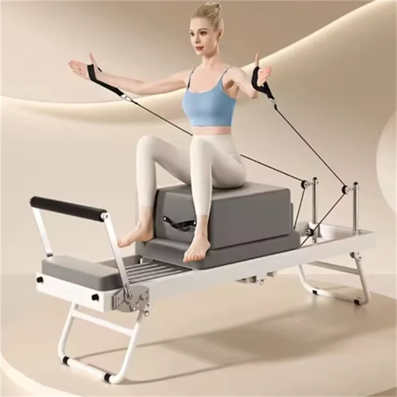 Pilates Core Bed – Stainless Steel Folding Exercise Bed for Home Yoga, Stretching, and Core Training