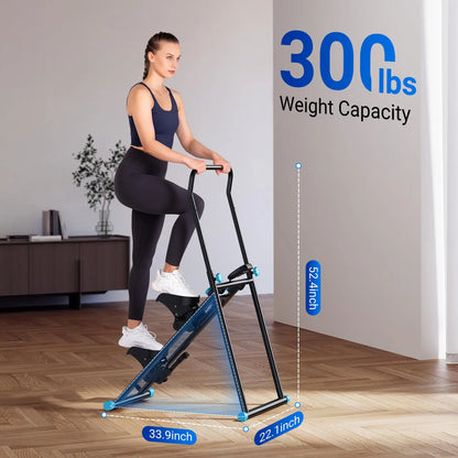 Vertical Stair Stepper Machine – Compact Folding Climber with Adjustable Handlebars for Full-Body Cardio and Strength Training