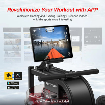 Magnetic Rowing Machine – UTRYUP R05/R10 with 16 Resistance Levels, Bluetooth App, and Quiet Foldable Design
