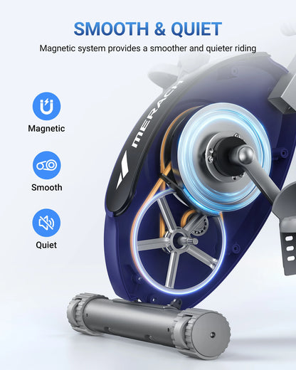 4-in-1 Foldable Exercise Bike – Upright & Recumbent Modes with 16 Resistance Levels, LCD Monitor, and Pulse Sensors