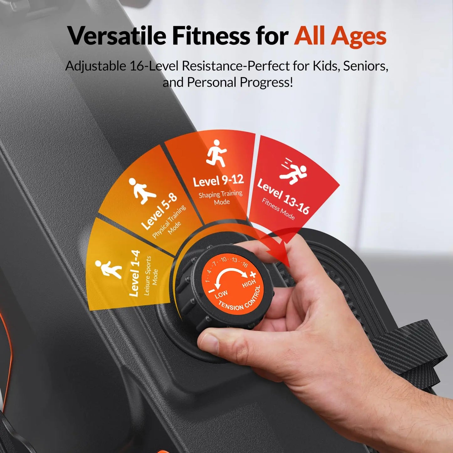 Magnetic Rowing Machine – UTRYUP R05/R10 with 16 Resistance Levels, Bluetooth App, and Quiet Foldable Design