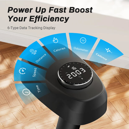 Stationary Exercise Bike – Quiet Indoor Cycling Bike with Brake Pad Resistance, App Connectivity, and 300lb Capacity