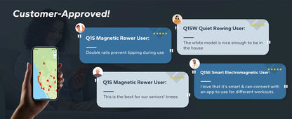 Magnetic Rowing Machine – 16-Level Quiet Resistance with Dual Slide Rail, App Integration, and 350lb Capacity