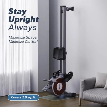 Magnetic Rowing Machine – 16-Level Quiet Resistance with Dual Slide Rail, App Integration, and 350lb Capacity