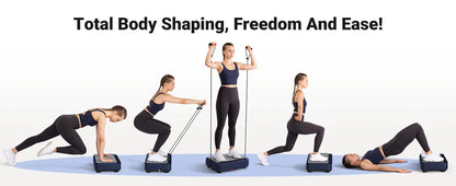 Vibration Plate Exercise Machine – Lymphatic Drainage, Pain Relief & Fat Burning Platform with Remote Control