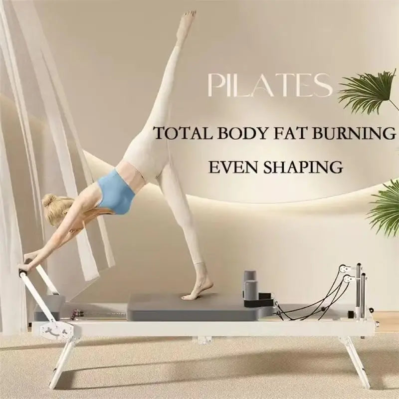 Pilates Core Bed – Stainless Steel Folding Exercise Bed for Home Yoga, Stretching, and Core Training