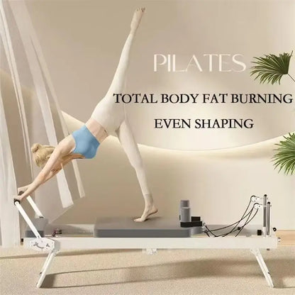Pilates Core Bed – Stainless Steel Folding Exercise Bed for Home Yoga, Stretching, and Core Training