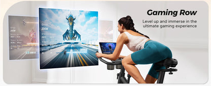 Stationary Exercise Bike – Quiet Indoor Cycling Bike with Brake Pad Resistance, App Connectivity, and 300lb Capacity