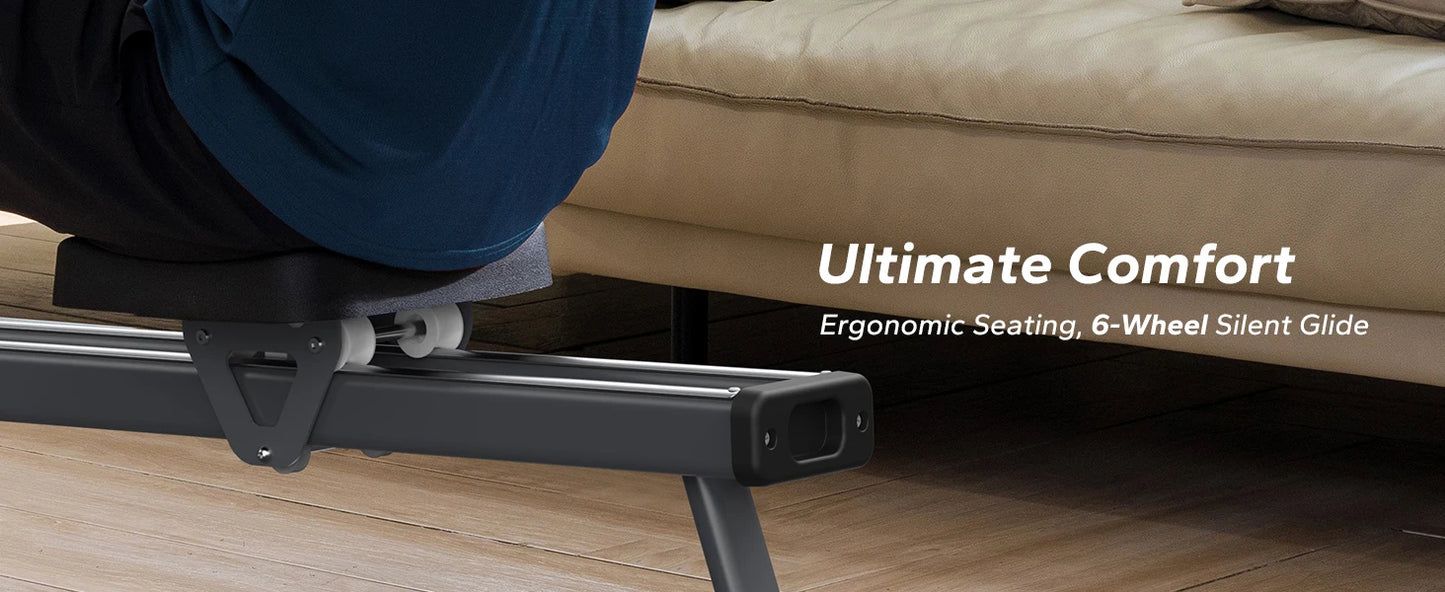 Magnetic Rowing Machine – 16-Level Quiet Resistance with Dual Slide Rail, App Integration, and 350lb Capacity