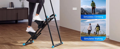 Vertical Stair Stepper Machine – Compact Folding Climber with Adjustable Handlebars for Full-Body Cardio and Strength Training