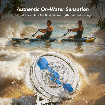 Water Rowing Machine – Foldable Wooden Rower with 400lb Capacity, Bluetooth Monitor, and Adjustable Resistance