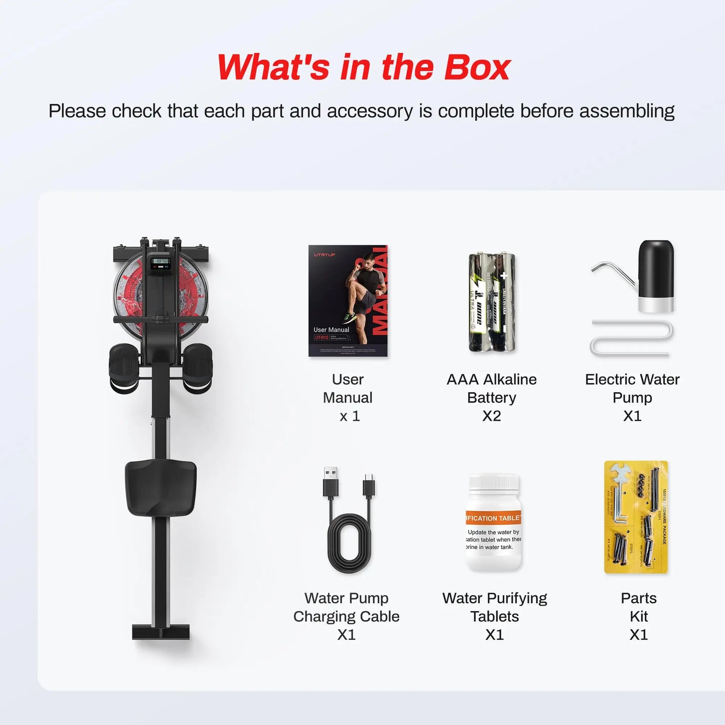 Magnetic Rowing Machine – UTRYUP R05/R10 with 16 Resistance Levels, Bluetooth App, and Quiet Foldable Design