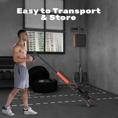 Foldable Rowing Machine for Home – 12-Level Hydraulic Resistance, Compact Full-Body Cardio Workout Rower