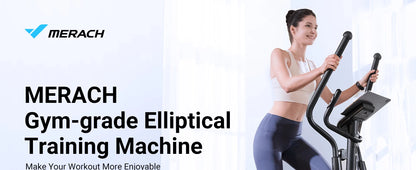 Elliptical Machine – Hyper-Quiet Magnetic Drive with 16 Resistance Levels and App Integration for Home Workouts