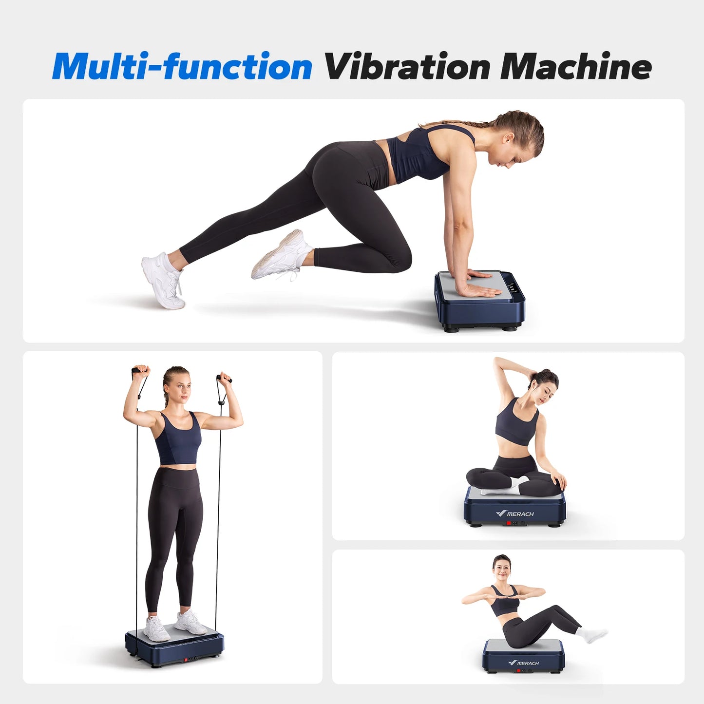 Vibration Plate Exercise Machine – Lymphatic Drainage, Pain Relief & Fat Burning Platform with Remote Control