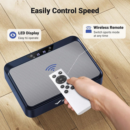 Vibration Plate Exercise Machine – Lymphatic Drainage, Pain Relief & Fat Burning Platform with Remote Control