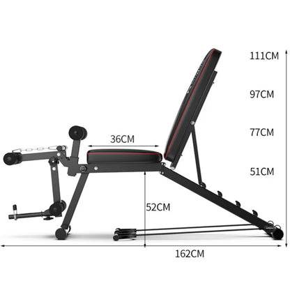 Multi-Functional Dumbbell Stool – Adjustable Weightlifting Bench & Sit-Up Board for Home Gym