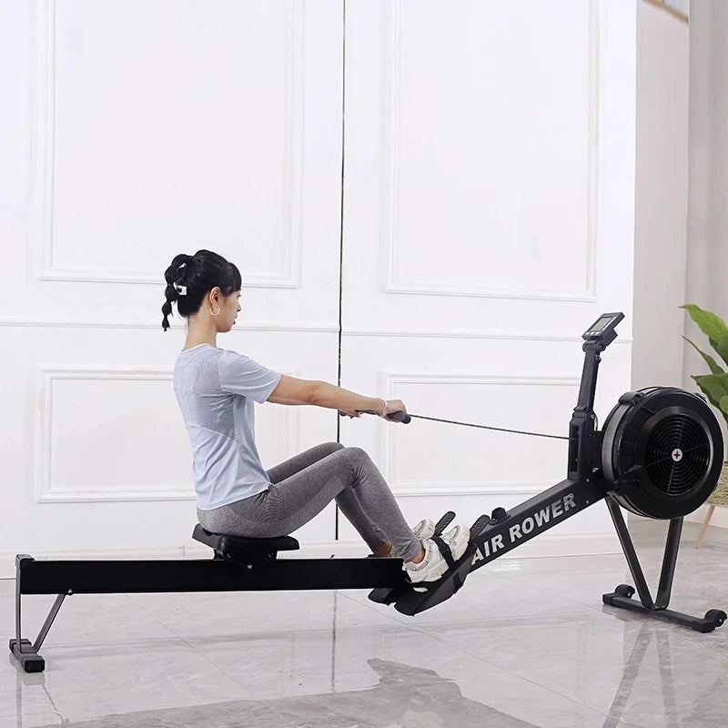 Wind Resistance Rowing Machine – Commercial-Grade Foldable Rower for Home & Gym, 200kg Capacity