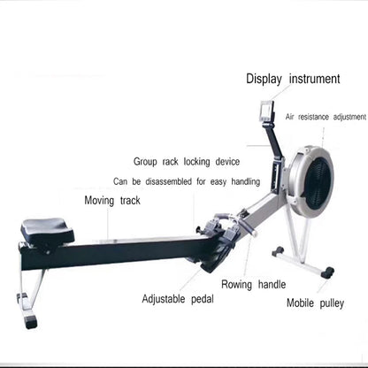 Wind Resistance Rowing Machine – Commercial-Grade Foldable Rower for Home & Gym, 200kg Capacity