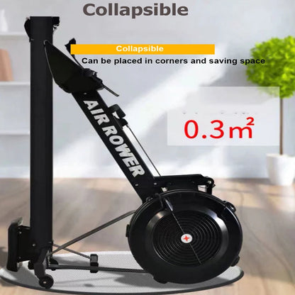 Wind Resistance Rowing Machine – Commercial-Grade Foldable Rower for Home & Gym, 200kg Capacity