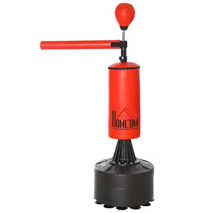 Freestanding Punching Bag with Rotating Bar – Adjustable Height Boxing Trainer for Reflex, Agility, and Precision