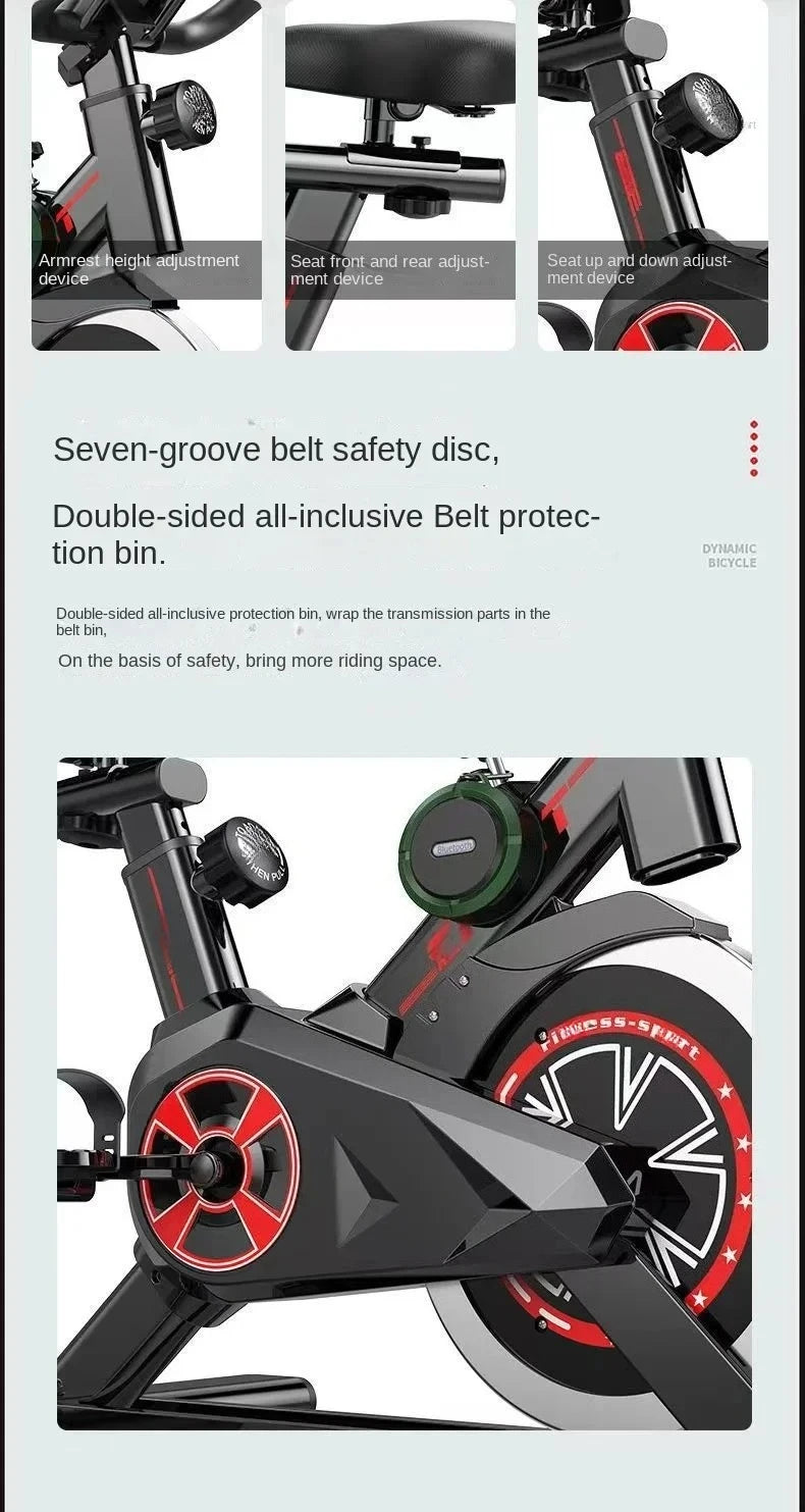 Silent Smart Power Bike – Indoor Exercise Bike for Weight Loss and Home Fitness