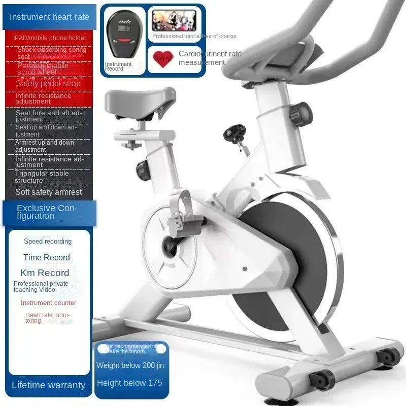 Silent Smart Power Bike – Indoor Exercise Bike for Weight Loss and Home Fitness