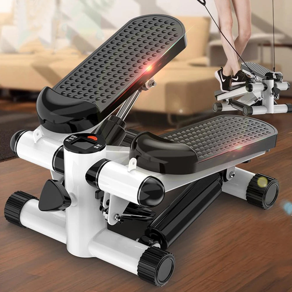 Mini Twist Stepper – Compact Pedal Stepper with Resistance Bands, LED Display, and 120kg Capacity