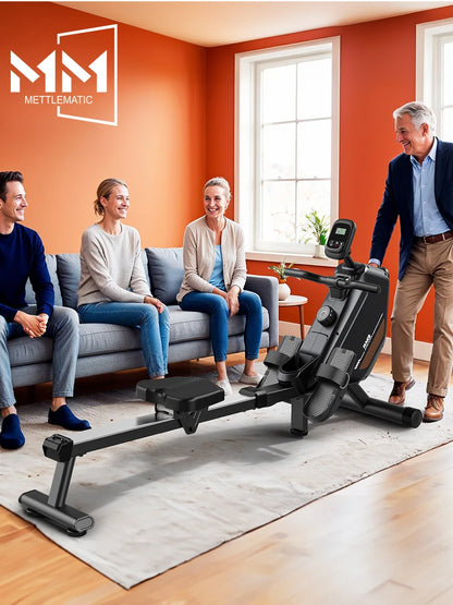 Magnetic Rowing Machine – Foldable RM3 Rower with 16 Resistance Levels, Bluetooth, and 150kg Capacity
