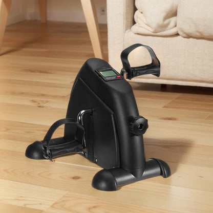 Mini Exercise Bike – Under Desk Pedal Exerciser for Arms & Legs, Adjustable Resistance, Foldable Compact Design