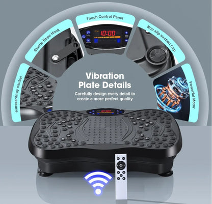Vibration Plate Exercise Machine – Full Body Workout Platform for Weight Loss & Lymphatic Drainage, 400 lbs Capacity