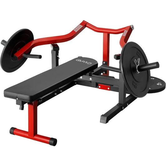 Chest Press Machine with Adjustable Bench – 450lb Capacity, Independent Arms, Space-Saving Design