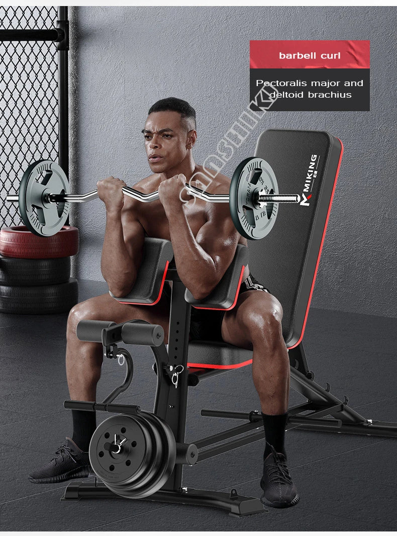 Multi-Function Weightlifting Bench – Adjustable Fitness Bench for Dumbbell Training, Roman Chair, and Core Workouts