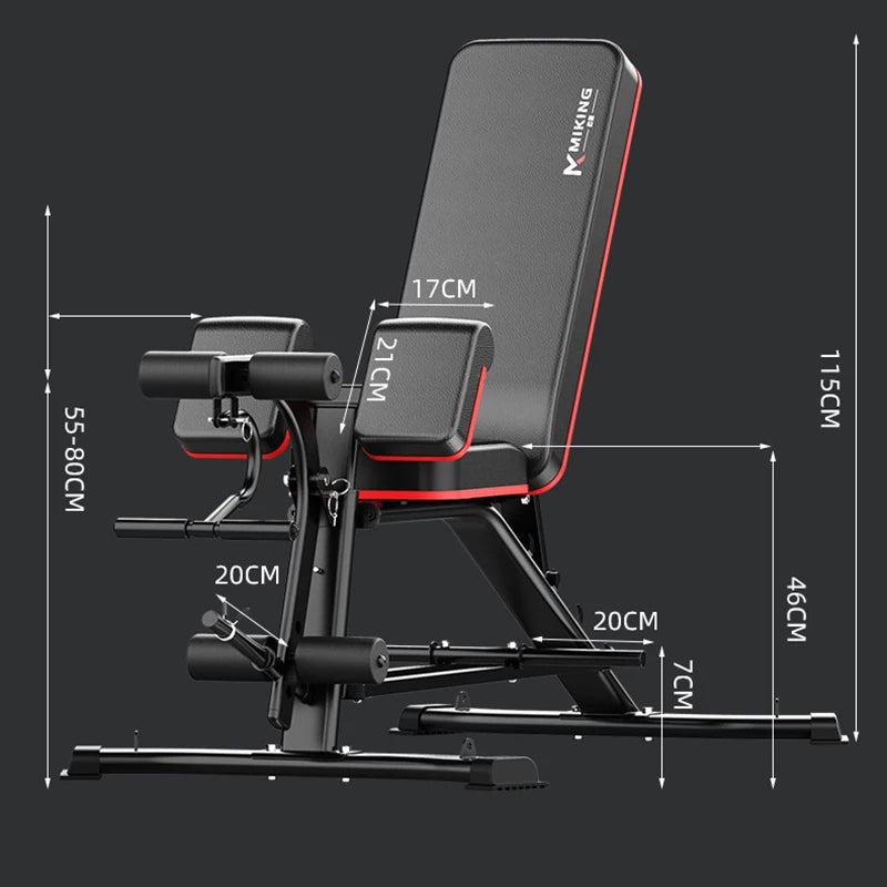 Multi-Function Weightlifting Bench – Adjustable Fitness Bench for Dumbbell Training, Roman Chair, and Core Workouts