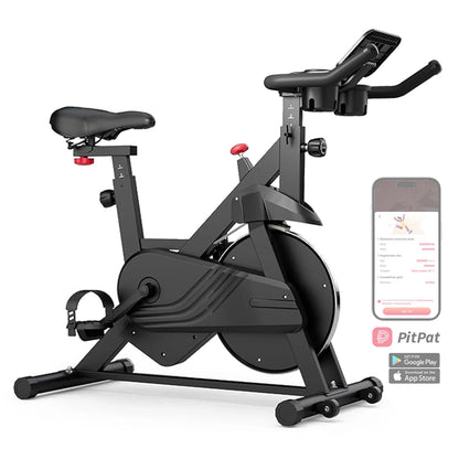 Magnetic Exercise Bike – Adjustable Resistance Ergometer with LCD Display, Quiet Belt Drive, and 100kg Capacity