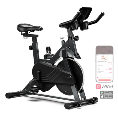Magnetic Exercise Bike – Adjustable Resistance Ergometer with LCD Display, Quiet Belt Drive, and 100kg Capacity
